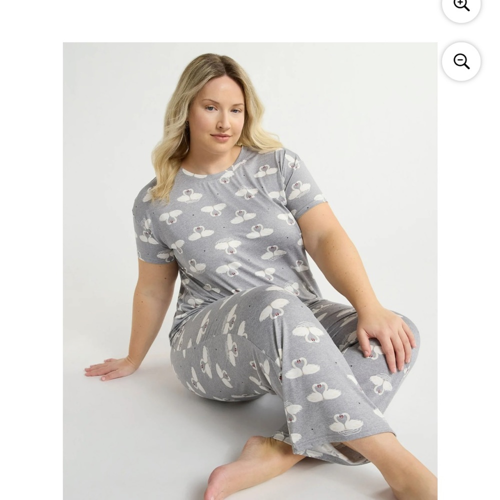 Charming Gray Women's Pajama Set